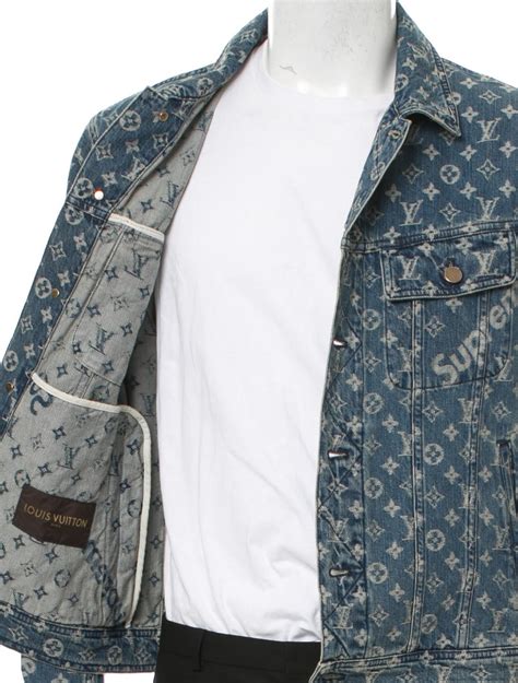 supreme louis vuitton jacquard denim jacket|louis vuitton denim trucker jacket.